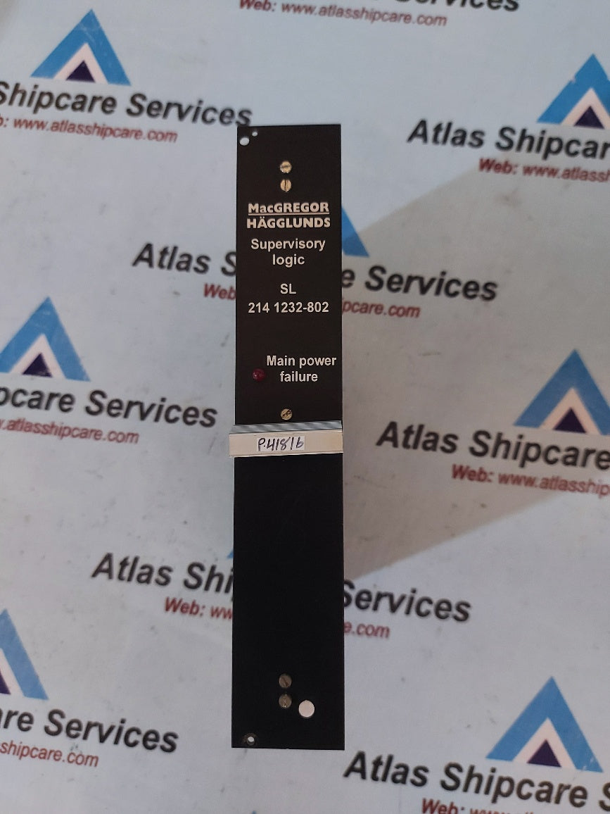 Macgregor Hagglunds SL 214 1232-802 Supervisory Logic